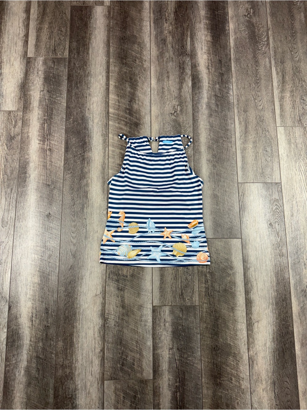 J.McLaughlin Navy Stripe Top